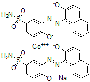 CAS#: 58302-43-5, Sodium Bis[4-Hydroxy-3-[(2-Hydroxy-1-Naphthyl)Azo]Benzenesulphonamidato(2-)]Cobaltate(1-)