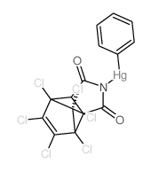 CAS#: 5834-81-1, (1,2,3,4,7,7-Hexachlorobicyclo(2.2.1)Hept-2-Ene-5,6-Dicarboximido)Phenylmercury