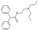 CAS#: 5835-72-3, 2-Dipropylaminoethyl diphenylthioacetate