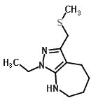 CAS#: 583811-55-6, 1-Ethyl-3-[(Methylsulfanyl)Methyl]-1,4,5,6,7,8-Hexahydropyrazolo[3,4-b]Azepine