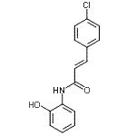 CAS 登录号：58420-63-6， (2E)-3-(4-氯苯基)-N-(2-羟基苯基)丙烯酰胺