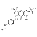 CAS#: 5850-55-5, (3E)-3-{[4-(Ethylamino)Phenyl]Hydrazono}-5-Hydroxy-4-Oxo-3,4-Dihydro-2,7-Naphthalenedisulfonic Acid