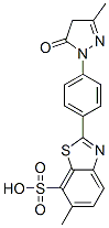 CAS 登录号：5855-99-2， 2-[4-(4,5-二氢-3-甲基-5-氧代-1H-吡唑-1-基)苯基]-6-甲基苯并噻唑-7-磺酸