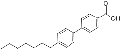 CAS 登录号：58573-94-7， 4-(4'-正庚基苯基)苯甲酸