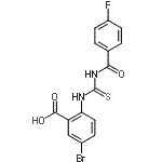 CAS#: 586391-99-3, 5-Bromo-2-{[(4-Fluorobenzoyl)Carbamothioyl]Amino}Benzoic Acid