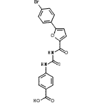 CAS#: 586393-25-1, 4-({[5-(4-Bromophenyl)-2-Furoyl]Carbamothioyl}Amino)Benzoic Acid
