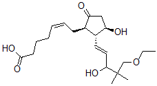 CAS#: 58687-40-4, (Z)-7-[(1R,2R,3R)-2-[(E)-5-Ethoxy-3-hydroxy-4,4-dimethylpent-1-enyl]-3-hydroxy-5-oxocyclopentyl]hept-5-enoic acid