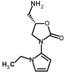 CAS 登录号：587869-32-7， (5S)-5-(氨基甲基)-3-(1-乙基-1H-吡咯-2-基)-1,3-恶唑烷-2-酮