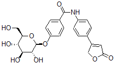 CAS#: 58789-94-9, N-[4-(2,5-Dihydro-5-oxo-3-furanyl)phenyl]-4-(beta-D-glucopyranosyloxy)-Benzamide