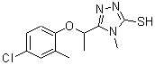 CAS#: 588673-53-4, 5-[1-(4-Chloro-2-Methylphenoxy)Ethyl]-4-Methyl-4H-1,2,4-Triazole-3-Thiol