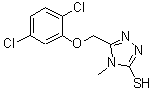 CAS 登录号：588674-33-3， 5-[(2,5-二氯苯氧基)甲基]-4-甲基-4H-1,2,4-三唑-3-硫醇