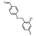 CAS 登录号：588681-51-0， 4-[(2-氯-4-氟苄基)氧基]苯甲醛