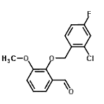 CAS#: 588692-21-1, 2-[(2-Chloro-4-Fluorobenzyl)Oxy]-3-Methoxybenzaldehyde