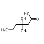 CAS 登录号：58888-76-9， 3-羟基-3-甲基-己酸