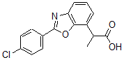 CAS 登录号：58902-62-8， 2-(4-氯苯基)-alpha-甲基-7-苯并恶唑乙酸