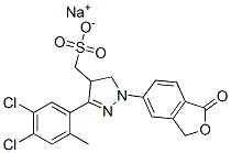 CAS 登录号：58953-08-5， 3-(4,5-二氯-O-甲苯基)-1-(1,3-二氢-1-氧代-5-异苯并呋喃基)-4,5-二氢-1H-吡唑-4-甲烷磺酸钠