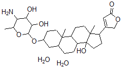 CAS#: 59006-00-7, 3-beta-O-(4-Amino-4,6-dideoxy-beta-D-galactopyranosyl)digitoxigenin dihydrate