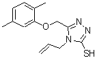 CAS#: 590354-68-0, 4-Allyl-5-[(2,5-Dimethylphenoxy)Methyl]-4H-1,2,4-Triazole-3-Thiol