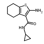 CAS#: 590360-08-0, 2-Amino-N-Cyclopropyl-4,5,6,7-Tetrahydro-1-Benzothiophene-3-Carboxamide