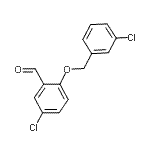 CAS 登录号：590360-20-6， 5-氯-2-[(3-氯苄基)氧基]苯甲醛