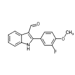 CAS#: 590391-04-1, 2-(3-Fluoro-4-Methoxyphenyl)-1H-Indole-3-Carbaldehyde