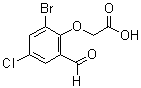 CAS 登录号：590395-61-2， (2-溴-4-氯-6-甲酰基苯氧基)乙酸