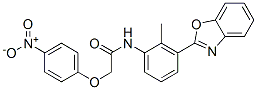 CAS 登录号：590395-99-6， N-[3-(2-苯并恶唑基)-2-甲基苯基]-2-(4-硝基苯氧基)-乙酰胺
