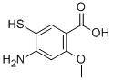 CAS#: 59168-57-9, 4-Amino-2-Methoxy-5-Mercaptobenzoic Acid