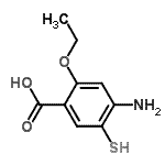 CAS 登录号：59168-58-0， 4-氨基-2-乙氧基-5-巯基苯甲酸