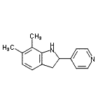 CAS#: 591720-54-6, 6,7-Dimethyl-2-(4-Pyridinyl)Indoline