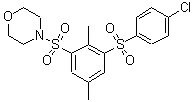 CAS#: 5922-56-5, 4-[3-(4-Chlorophenyl)Sulfonyl-2,5-Dimethyl-Phenyl]Sulfonylmorpholine