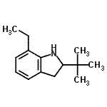 CAS#: 592465-75-3, 7-Ethyl-2-(2-Methyl-2-Propanyl)Indoline
