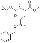 CAS 登录号：59279-58-2， 叔丁氧羰基-L-谷氨酸 5-苄基 1-甲基酯