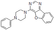 CAS 登录号：5935-34-2， 4-(4-苯基-1-哌嗪基)苯并呋喃并[2,3-e]嘧啶