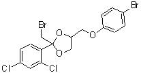 CAS 登录号：59363-05-2， (Z)-2-(溴甲基)-4-(4-溴苯氧基甲基)-2-(2,4-二氯苯基)-1,3-二氧戊环