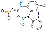 CAS#: 59469-63-5, 7-Chloro-5-(2-Fluorophenyl)-3-Methyl-2-(Nitromethylene)-2,3-Dihydro-1H-1,4-Benzodiazepine-4-Oxide
