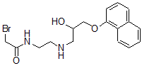 CAS 登录号：59479-82-2， N-(2-羟基-3-(1-萘基氧基)丙基)-N'-溴乙酰基乙二胺
