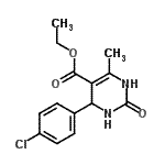 CAS 登录号：5948-71-0， 乙基4-(4-氯苯基)-6-甲基-2-氧代-1,2,3,4-四氢-5-嘧啶羧酸酯