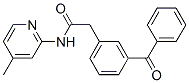 CAS 登录号：59512-36-6， N-(4-甲基-2-吡啶基)-3-苯甲酰基苯乙酰胺
