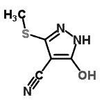 CAS 登录号：59541-47-8， 5-羟基-3-(甲硫基)-1H-吡唑-4-甲腈