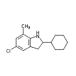 CAS#: 596083-19-1, 5-Chloro-2-Cyclohexyl-7-Methylindoline