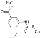 CAS 登录号：5965-40-2， 3-(3-烯丙基-S-铜异硫脲基)苯甲酸钠