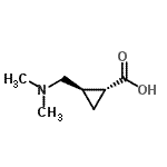CAS 登录号：596826-65-2， (1R,2R)-2-[(二甲基氨基)甲基]环丙烷羧酸