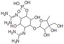 CAS 登录号：59719-49-2， N,N'-二(氨基亚胺甲基)-4-O-(5-脱氧-3-C-(羟基甲基)-alpha-L-来苏呋喃糖基)-D-链霉胺 6-磷酸酯