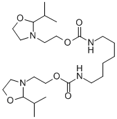 CAS#: 59719-67-4, Bis[2-[2-(1-Methylethyl)-3-Oxazolidinyl]Ethyl] 1,6-Hexanediylbiscarbamate