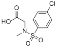 CAS 登录号：59724-83-3， (4-氯-苯磺酰基)-甲基-氨基]-乙酸