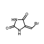 CAS 登录号：597528-07-9， (5E)-5-(溴亚甲基)-2,4-咪唑烷二酮