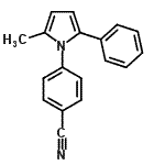 CAS 登录号：597545-02-3， 4-(2-甲基-5-苯基-1H-吡咯-1-基)苯甲腈
