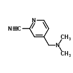 CAS 登录号：597563-06-9， 4-(二甲基氨基甲基)吡啶-2-甲腈