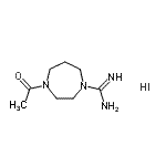 CAS 登录号：59784-53-1， 4-乙酰基-1,4-二氮杂环庚-1-甲脒氢碘酸(1:1)